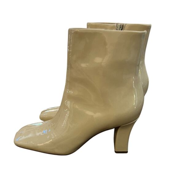 Vince Charli Patent Leather Ankle Boot Macadamia Beige – Sz 8.5M - Picture 3 of 8